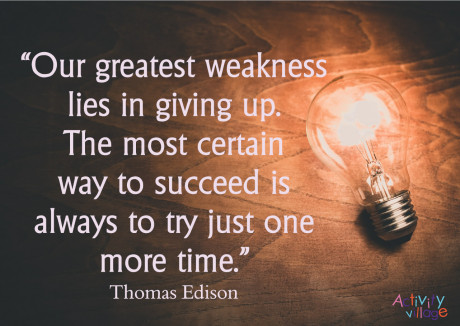 Thomas Edison Quote Poster