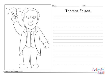 Thomas Edison Story Paper
