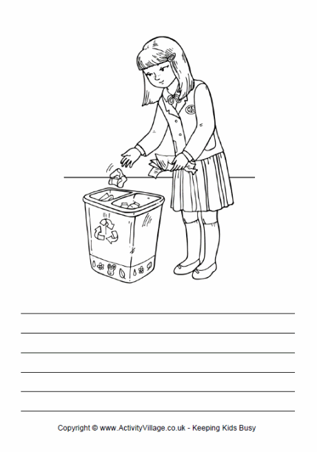 Throw litter in the bin story paper