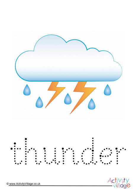 Thunder Word Tracing