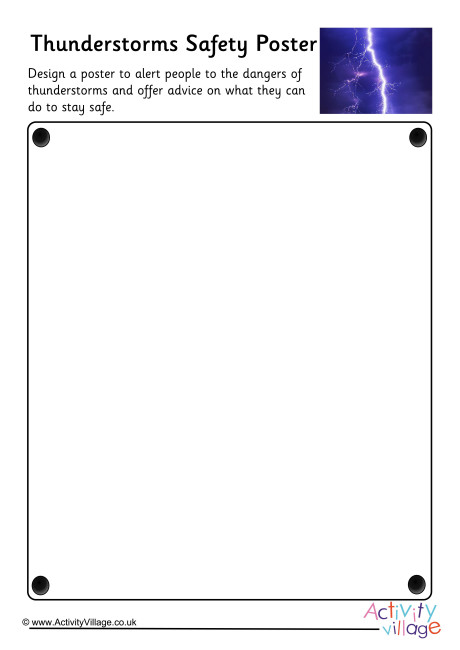 Thunderstorms Safety Poster