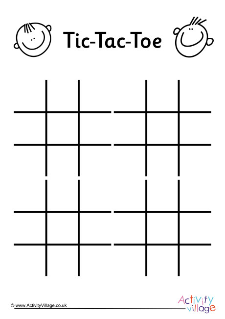 Tic Tac Toe Grid Medium