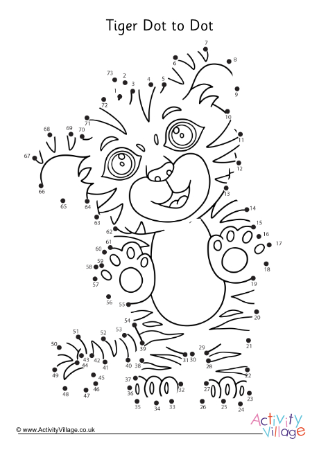 Tiger dot to dot