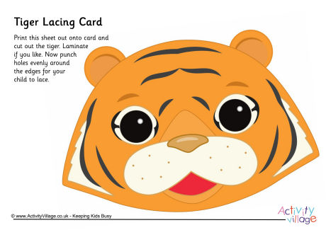 Tiger lacing card 2