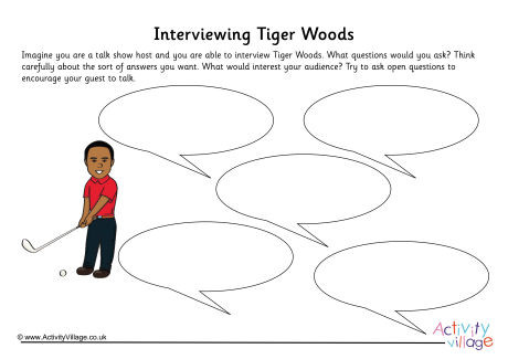 Tiger Woods Interview Worksheet