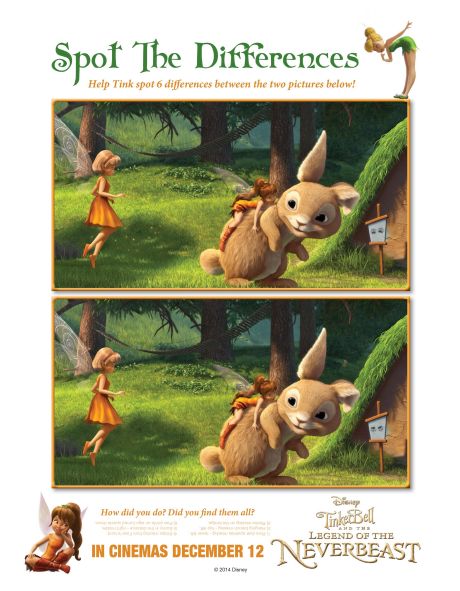Tink spot the differences