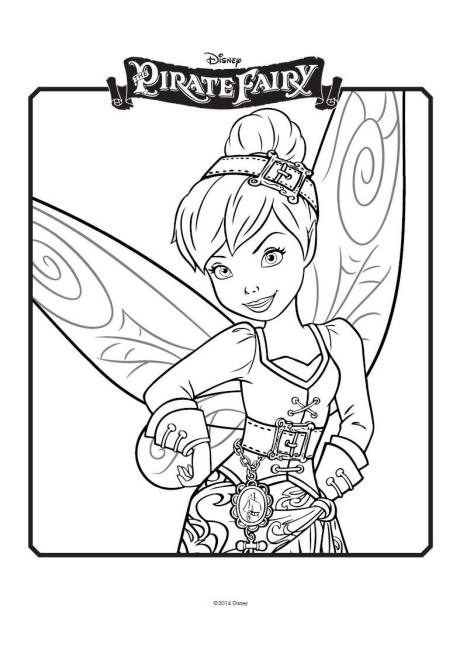 Tinkerbell and the pirate fairy colouring 4
