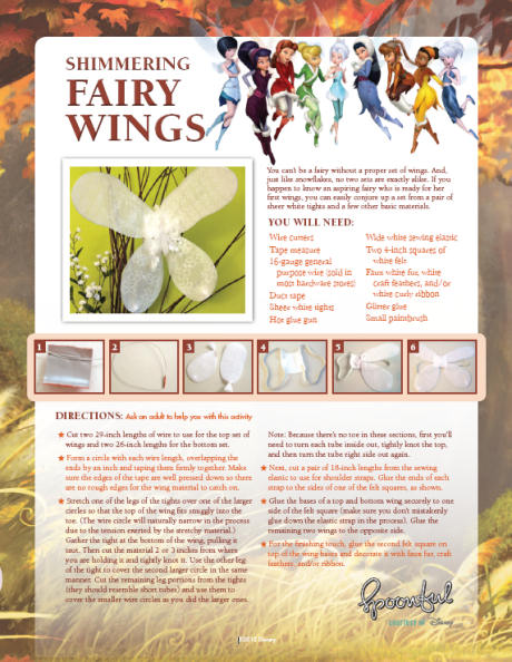 Tinkerbell fairy wings craft