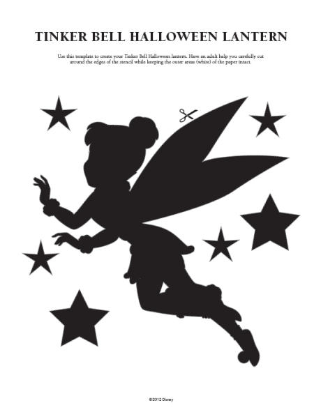 Tinkerbell pumpkin lantern