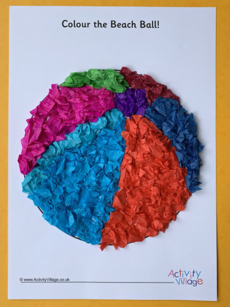 Tissue Paper Beach Ball