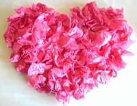 tissue paper heart