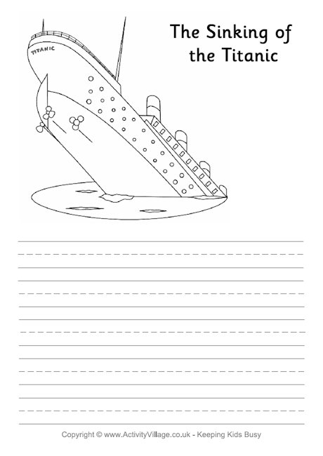 Titanic story paper 2
