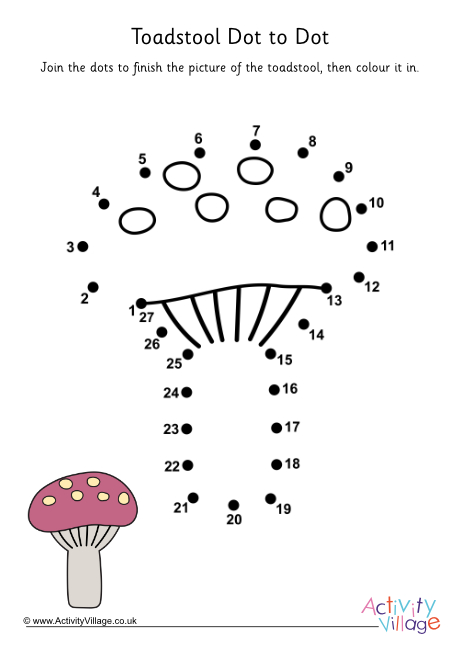 Toadstool dot to dot