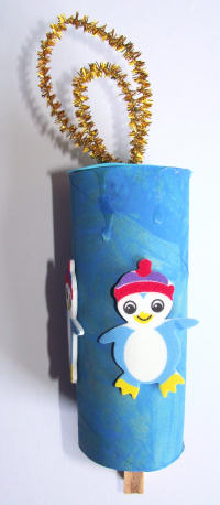 Toilet roll candle craft