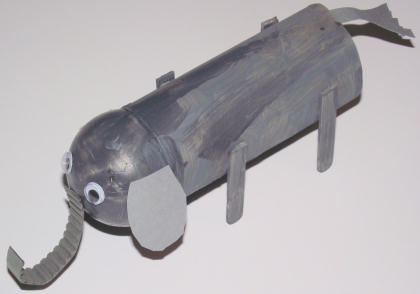 Toilet roll elephant craft - photo 2