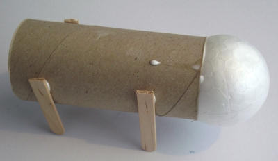 Toilet roll elephant craft - detail