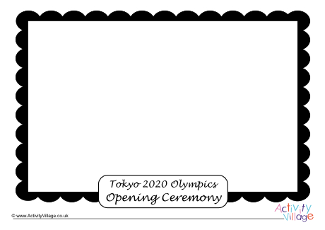 Tokyo 2020 Opening Ceremony Picture Frame