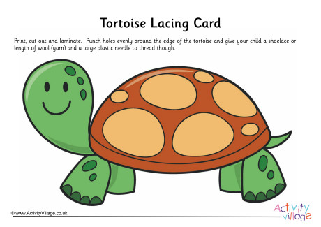 Tortoise Lacing Card