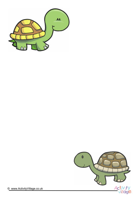 Tortoise Writing Paper