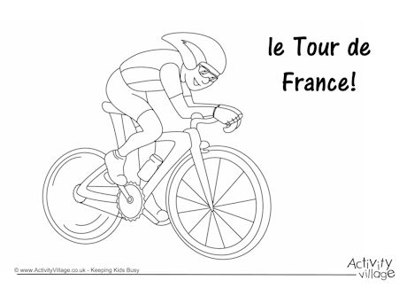 Download Tour de France Colouring Page 1