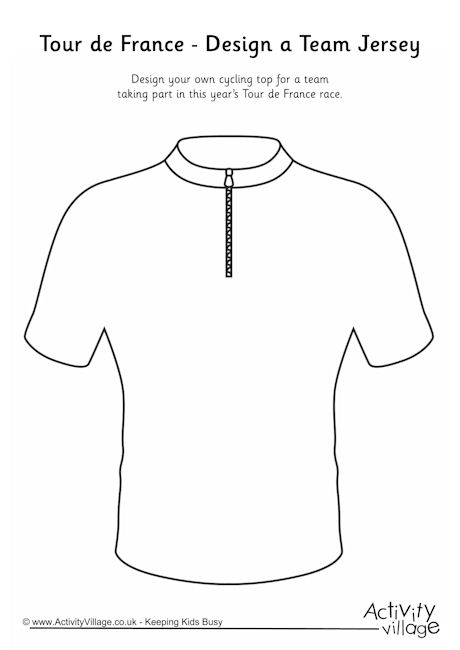 Tour de France design a team jersey