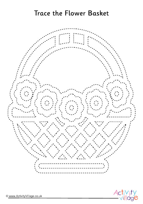 Trace the flower basket