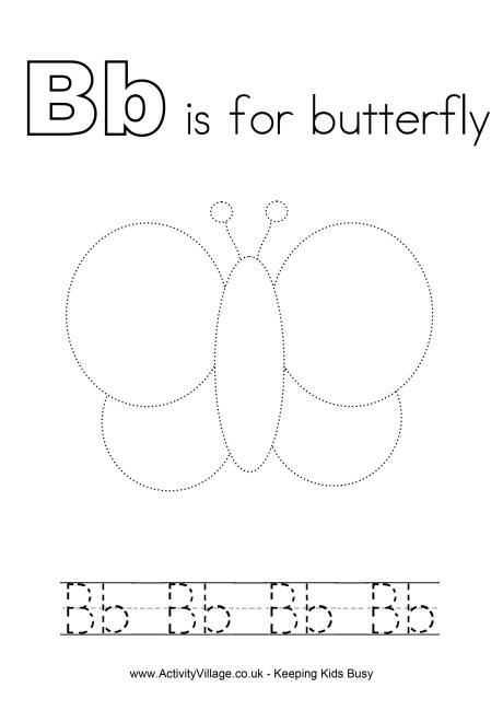 Tracing Alphabet B Tracing Alphabet B