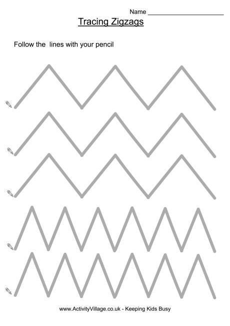 Tracing zigzags 