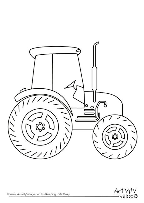 Download Tractor Colouring Page 2