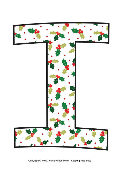 Traditional Christmas letter printable I