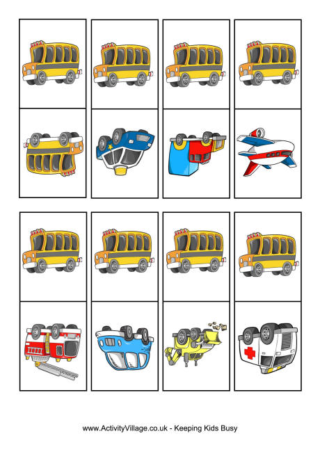 Transport dominoes Transport dominoes