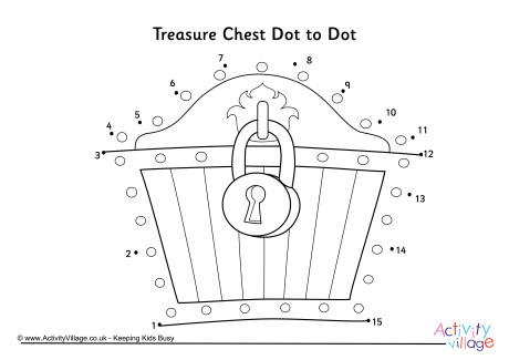 Treasure Chest Dot To Dot