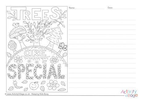 Trees Are Special Story Paper