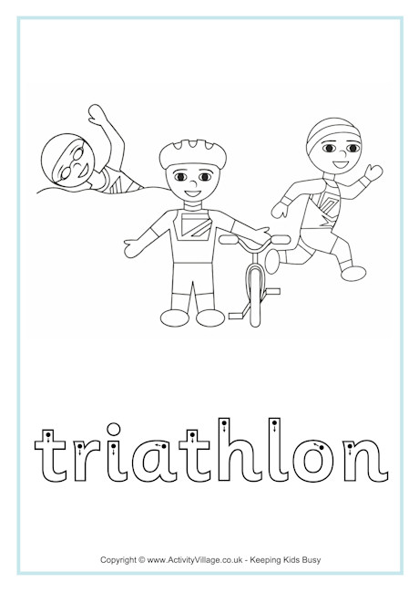 Triathlon finger tracing