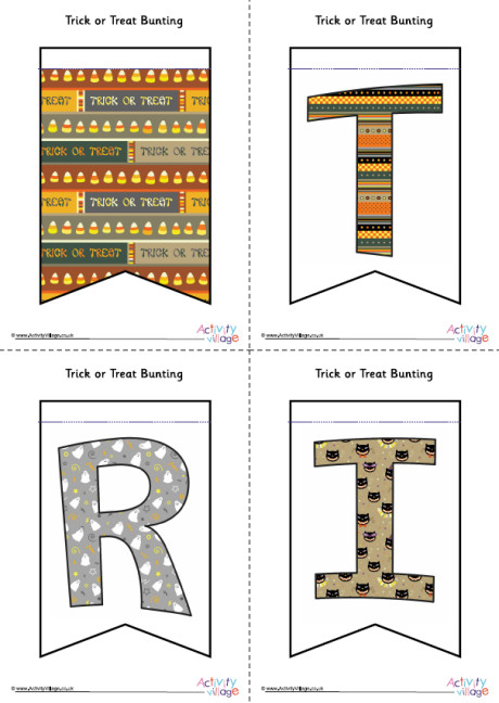 Trick or Treat Bunting Trick or Treat Bunting