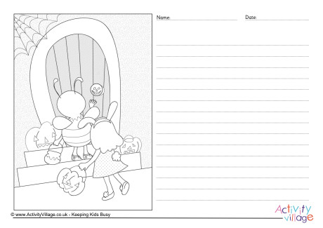 Trick or Treating Story Paper 2 Trick or Treating Story Paper 2