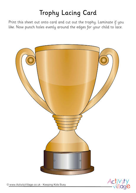 Trophy Lacing Card