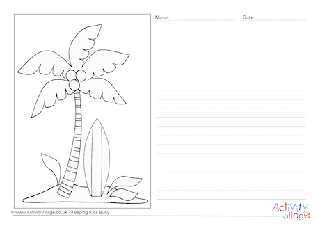 Tropical Island Story Paper