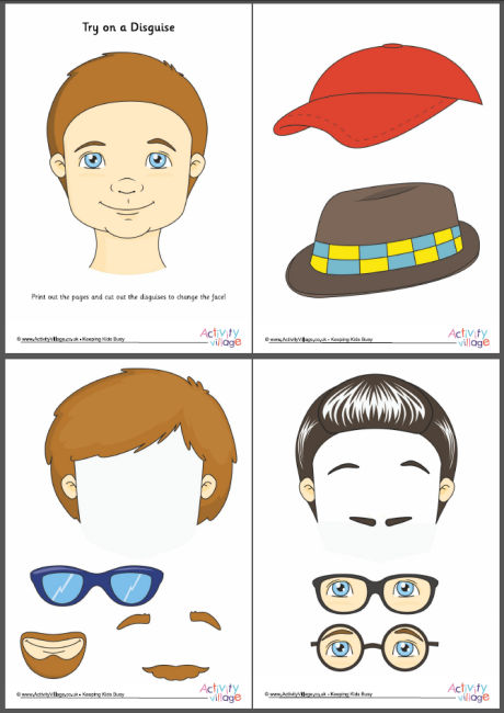 Try on a disguise - boy Try on a disguise - boy