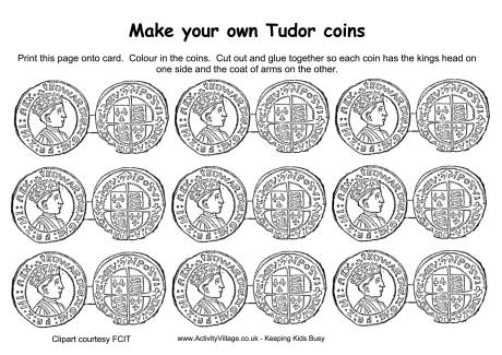 Tudor coins printable 1