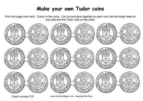 Tudor coins printable 2