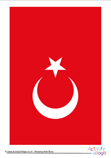 Turkey flag printable