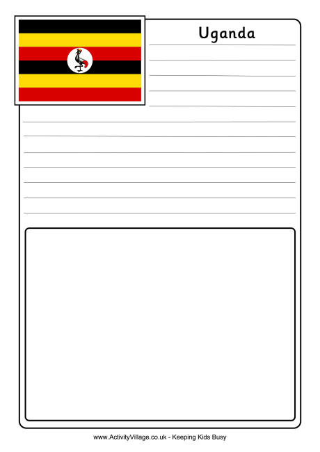Uganda notebooking page