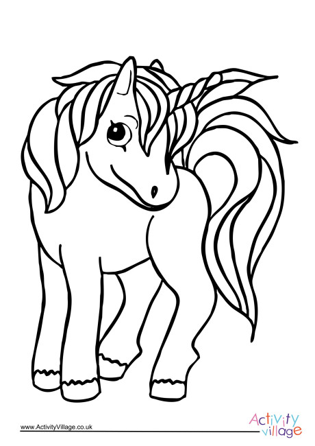 Unicorn Colouring Page 6