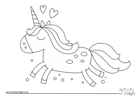 Unicorn Colouring Page 9