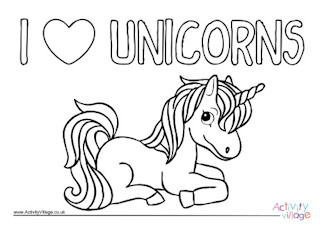 Unicorn Colouring Pages