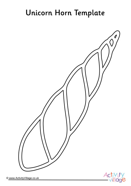Unicorn Horn Template Unicorn Horn Template