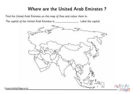 United Arab Emirates Location Worksheet