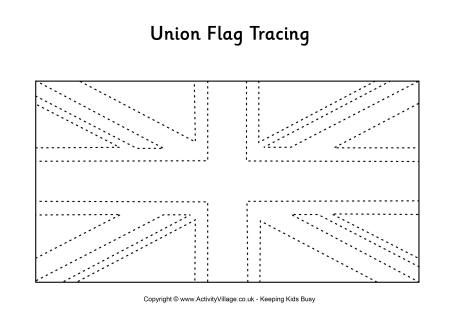 United Kingdom Flag Tracing