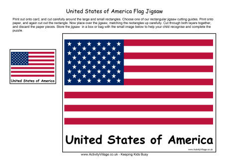 United States flag jigsaw United States flag jigsaw